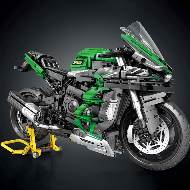 Green Motorbike 2087pcs