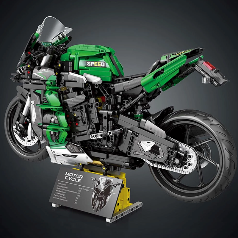 Green Motorbike 2087pcs