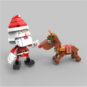 Santa & Reindeer Kinetic Sculpture 442pcs