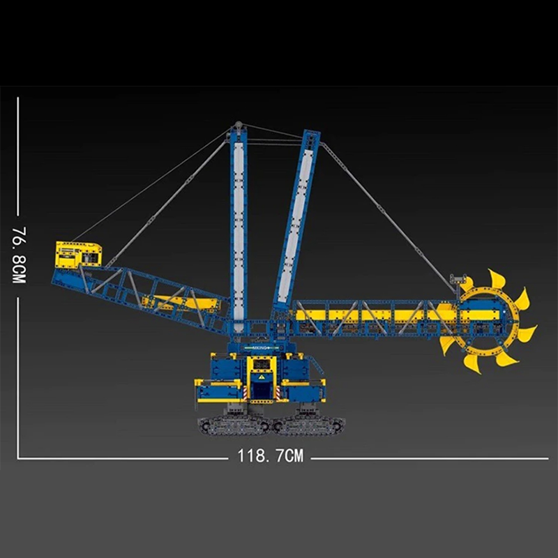 Remote Controlled Bucket Wheel Excavator 4587pcs