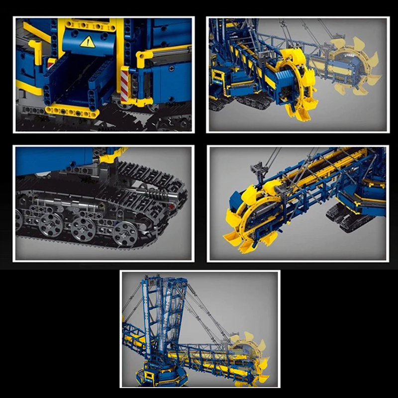 Remote Controlled Bucket Wheel Excavator 4587pcs