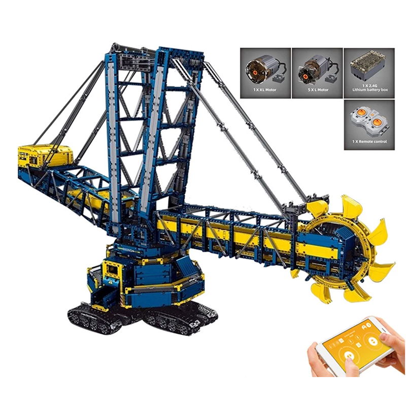 Remote Controlled Bucket Wheel Excavator 4587pcs