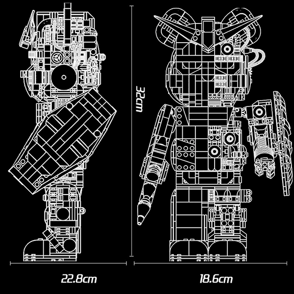 BearBlock #FightBot 400% 1680pcs