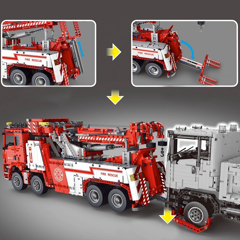 Remote Controlled Fire & Rescue Truck 4419pcs