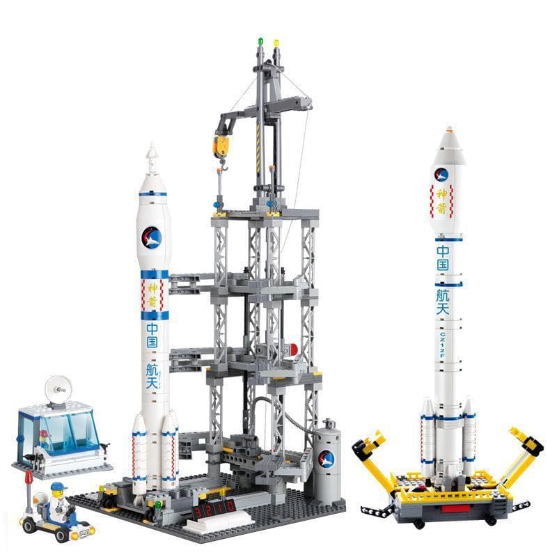 CZ-2F Space Rocket Launch Station 822pcs