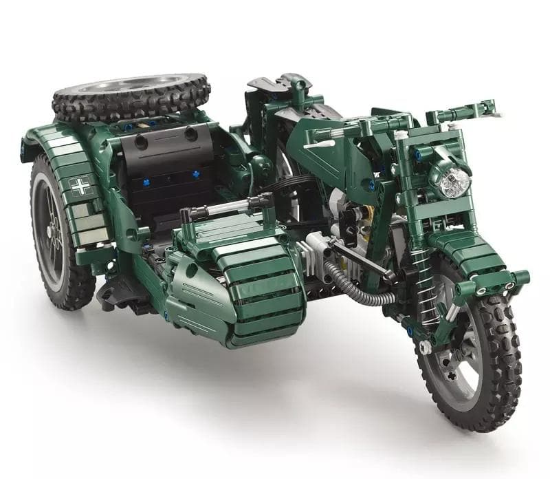 Remote Controlled Sidecar Motorcycle 629pcs