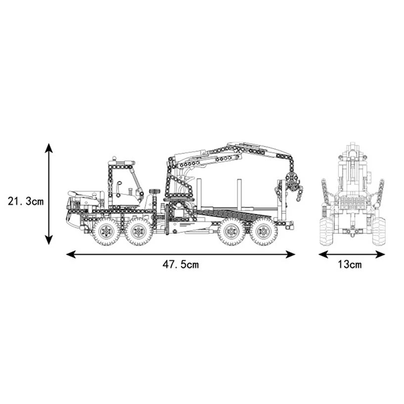 Pneumatic Logging Truck 937pcs