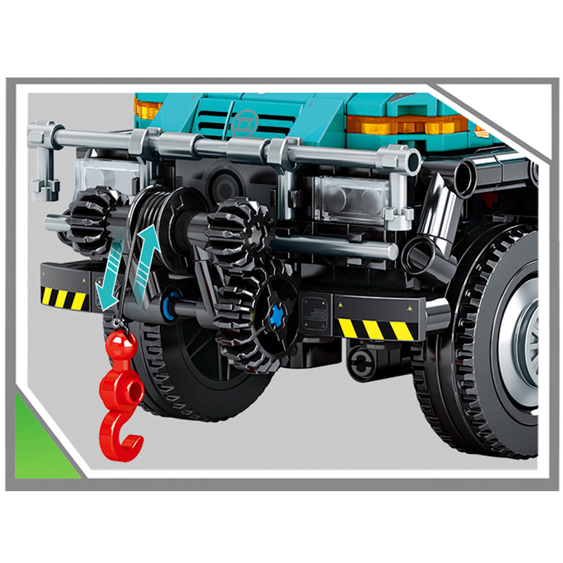 Remote Controlled Logging Unimog 909pcs