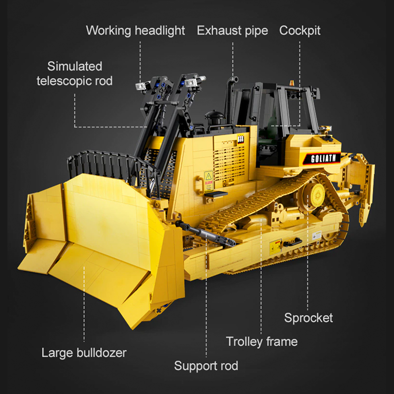 Remote Controlled Goliath Bulldozer 2825pcs