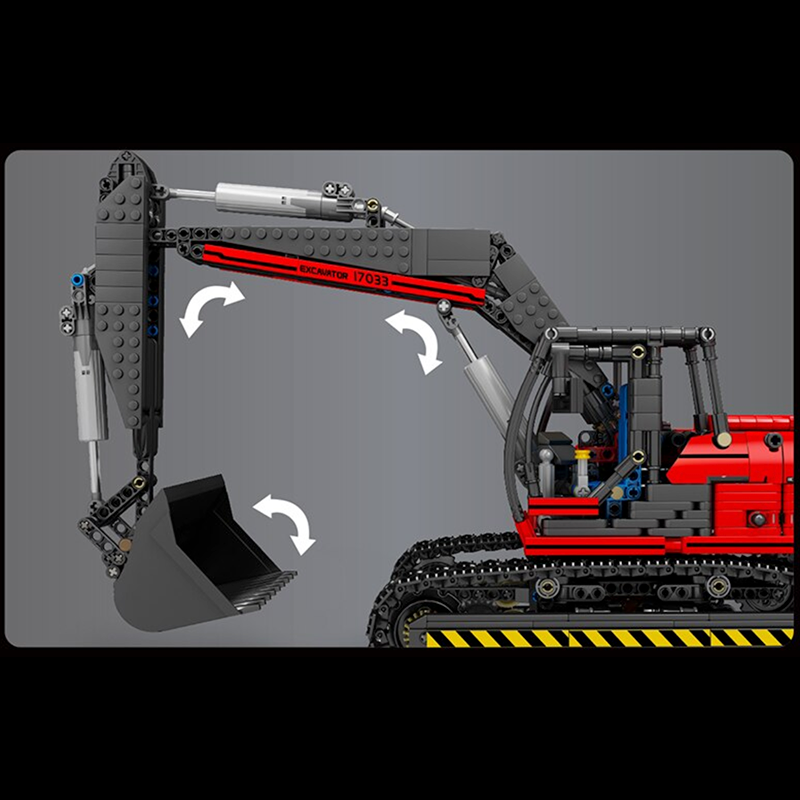 Remote Controlled Excavator 1827pcs