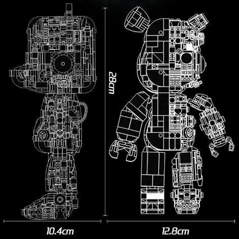 BearBlock #AngryPanda 400% 1400pcs