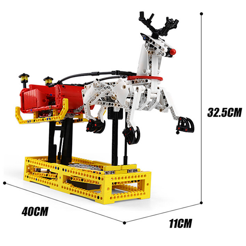 Motorised Sleigh & Reindeer 787pcs