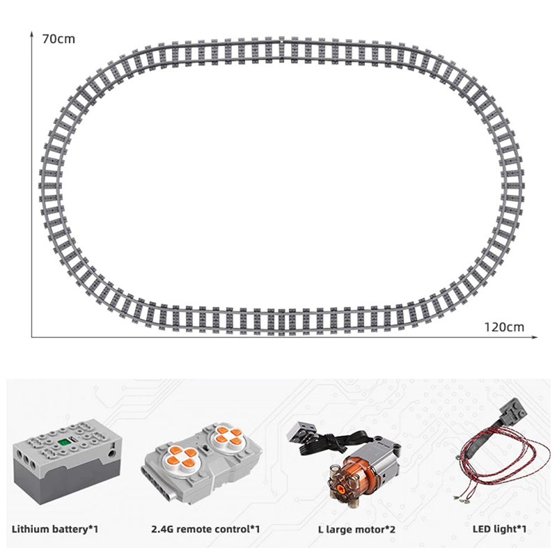 Remote Controlled Steam Train 1551pcs