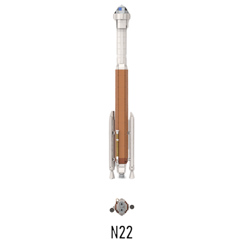 Atlas V N22 with Starliner 628pcs