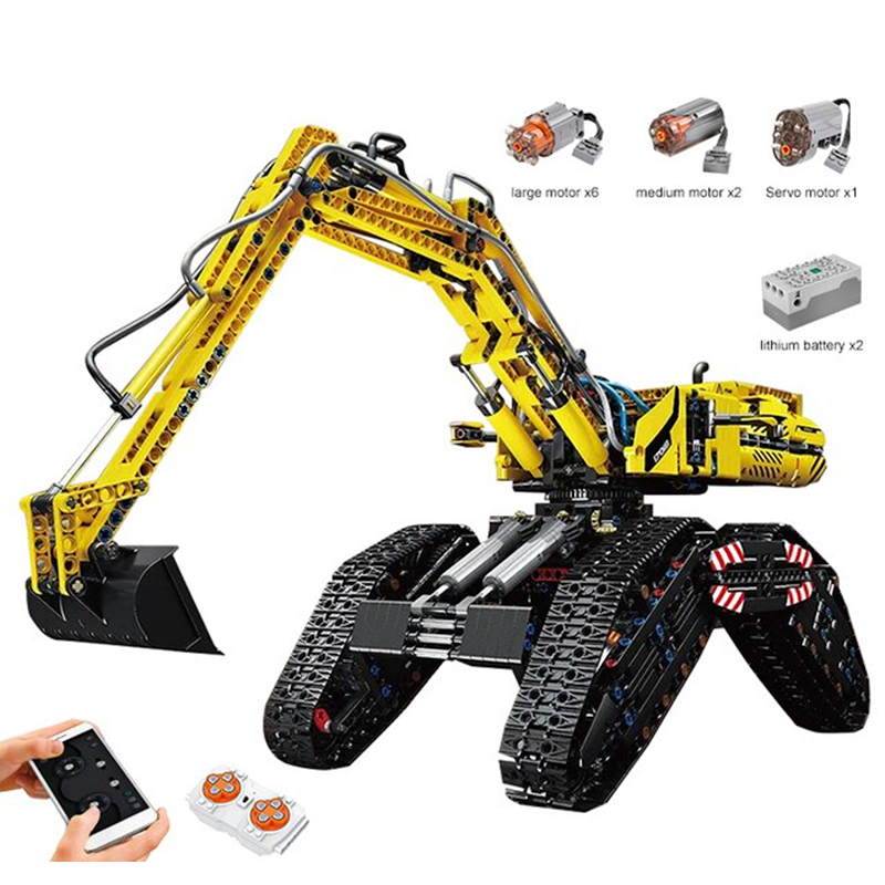 Remote Controlled Morphing Excavator 2236pcs