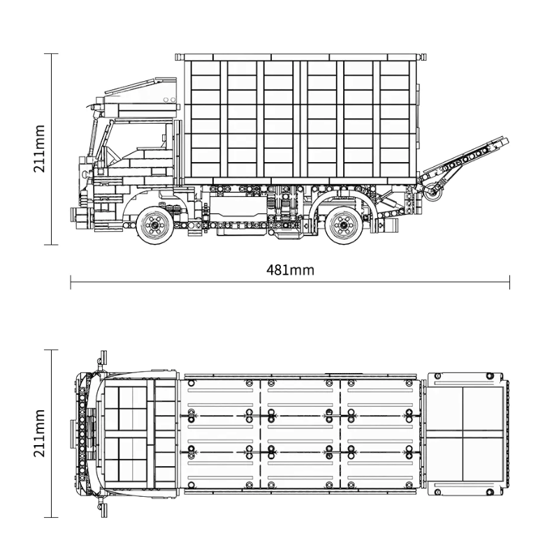 Remote Controlled Delivery Truck 1754pcs