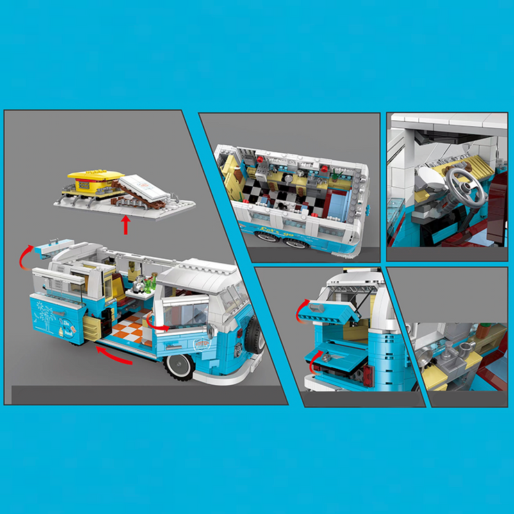 Holiday Campervan with Trailer 2775pcs