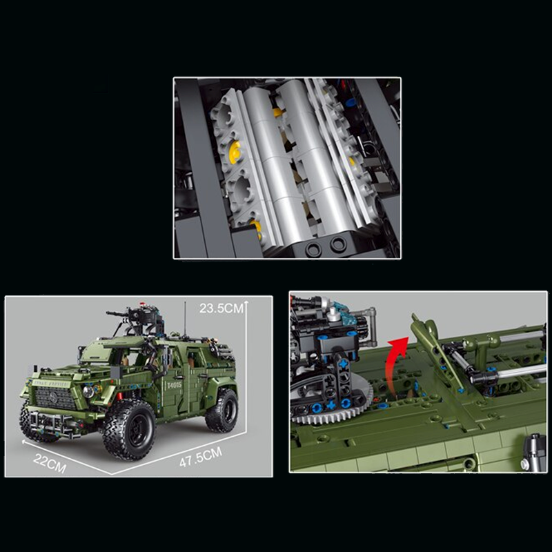 Remote Controlled Armoured Raid Vehicle 3174pcs