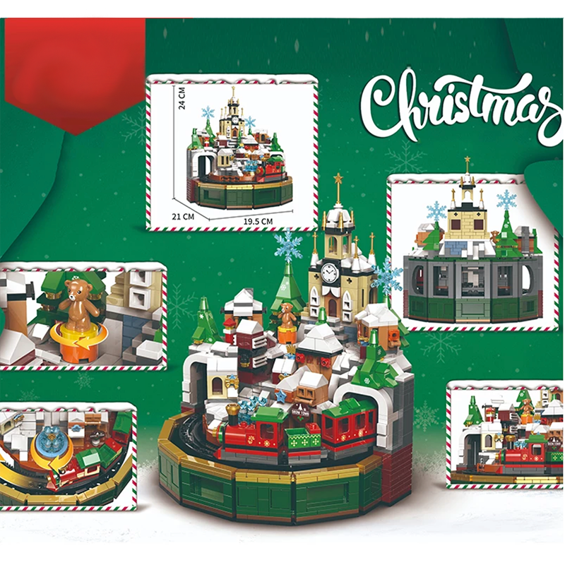 Christmas Village Music Box 1293pcs