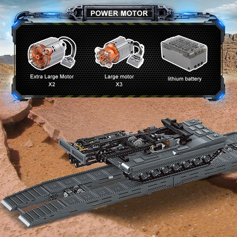 Remote Controlled Abrams Bridge Layer 2387pcs