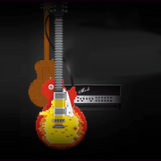 1:1 Scale Electric Guitar 2501pcs