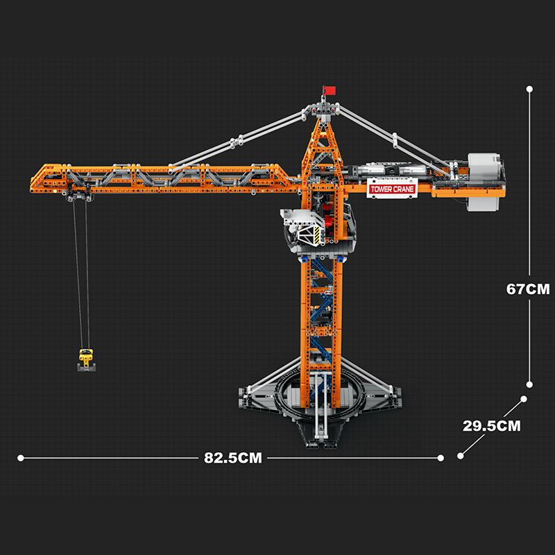 Remote Controlled Tower Crane 1287pcs