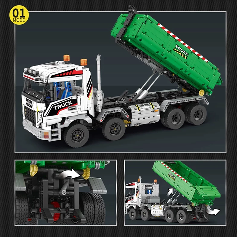 Remote Controlled Skip & Tow Truck 2949pcs