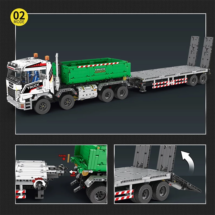 Remote Controlled Skip & Tow Truck 2949pcs