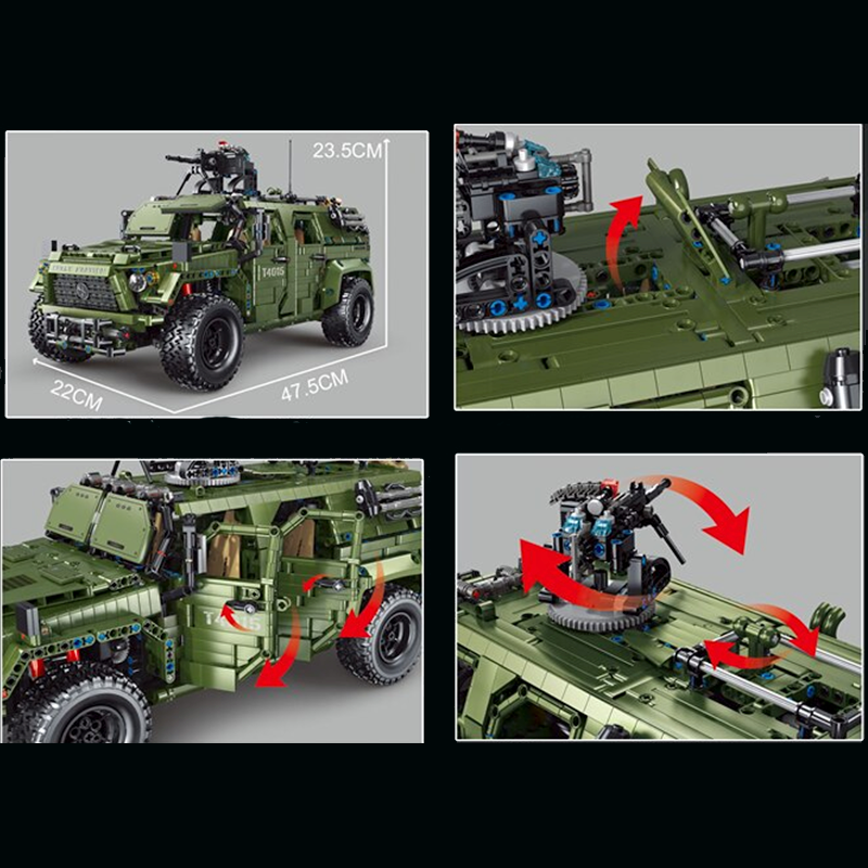 Remote Controlled Armoured Raid Vehicle 3174pcs