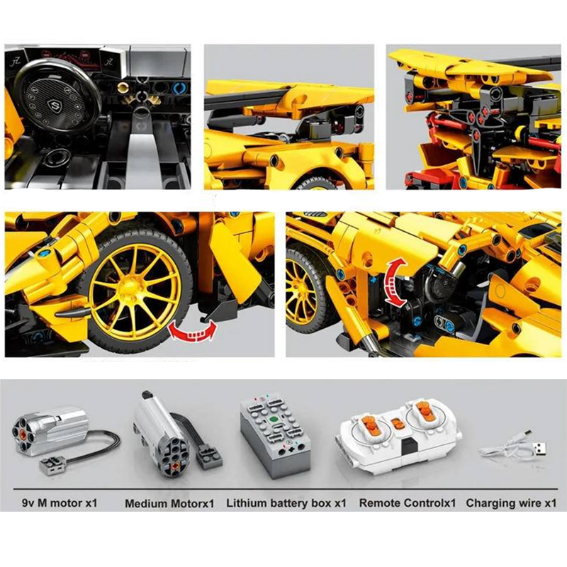 Remote Controlled Swedish Hypercar 1056pcs