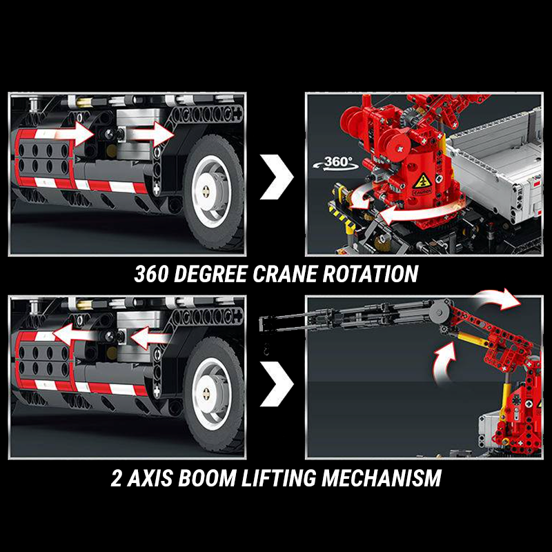 Remote Controlled Crane Truck 2327pcs