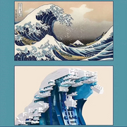 The Great Wave off Kanagawa 1829pcs