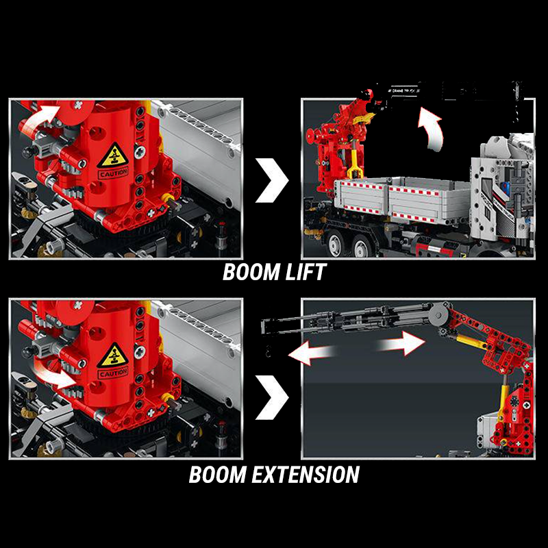 Remote Controlled Crane Truck 2327pcs