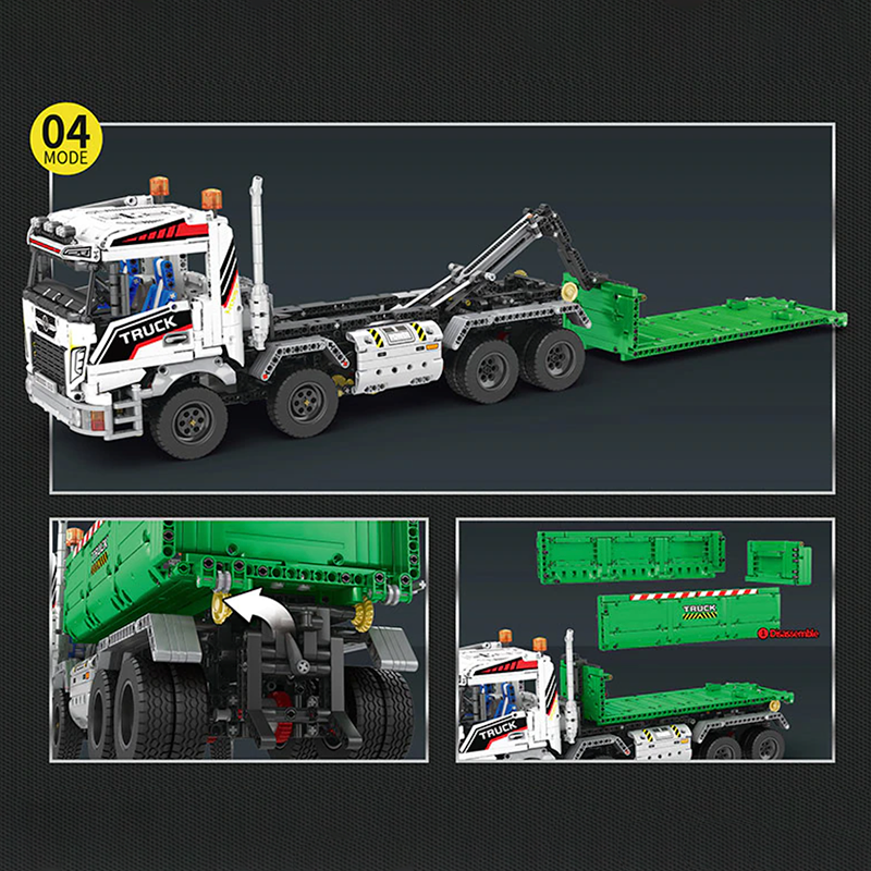 Remote Controlled Skip & Tow Truck 2949pcs