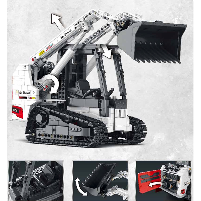 Remote Controlled Track Loader 1365pcs