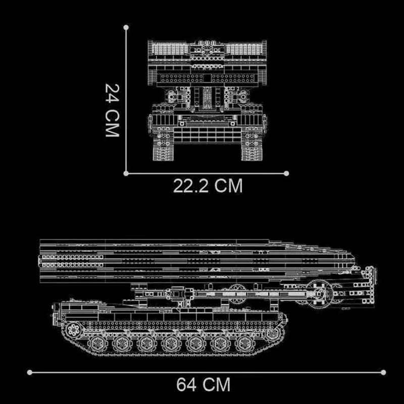 Remote Controlled Abrams Bridge Layer 2387pcs