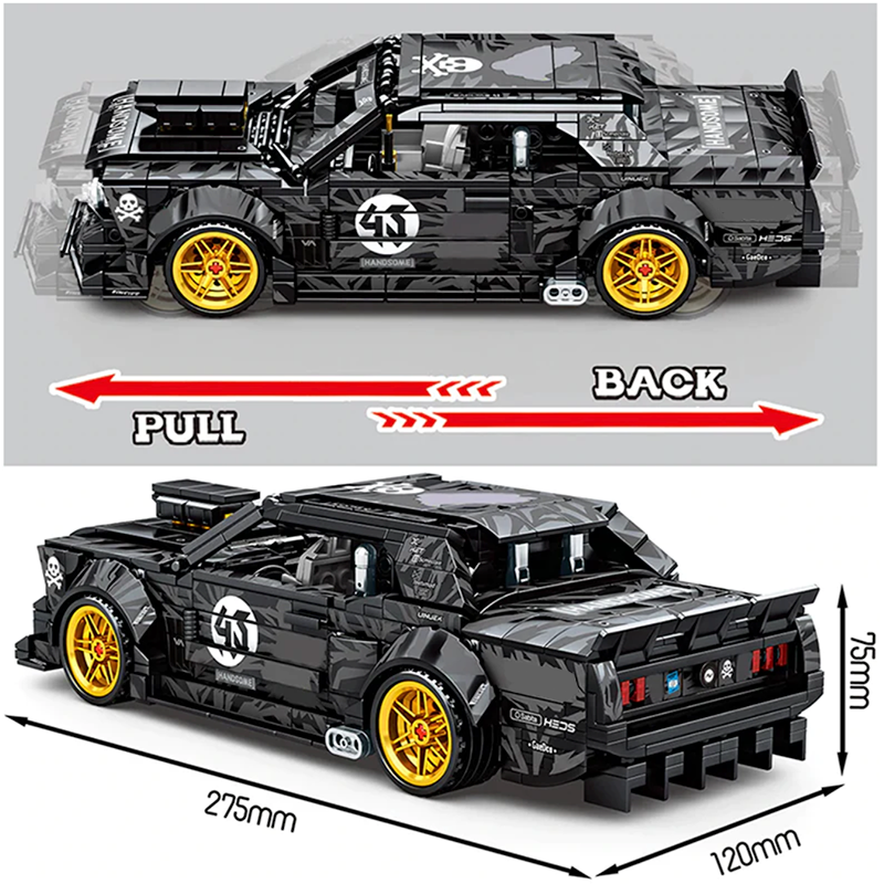 Baby 1,400bhp Drifter 828pcs