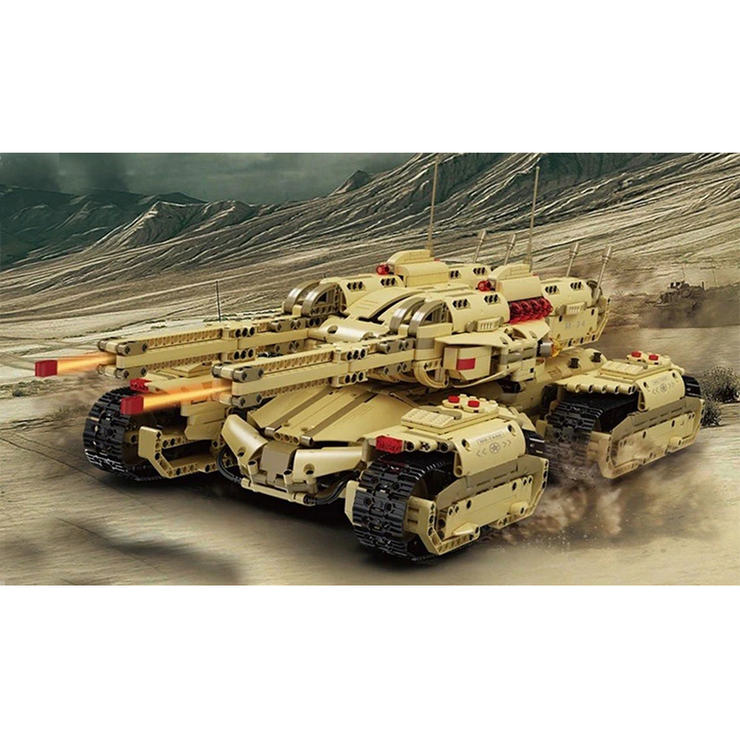 Remote Controlled Army 4 Track Tank 3295pcs