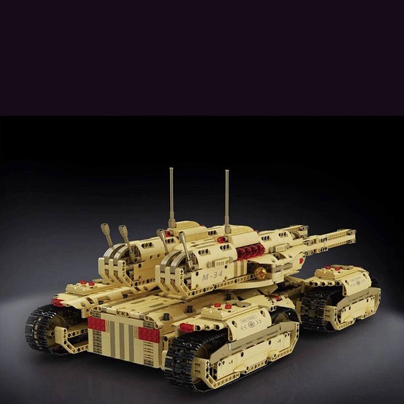 Remote Controlled Army 4 Track Tank 3295pcs