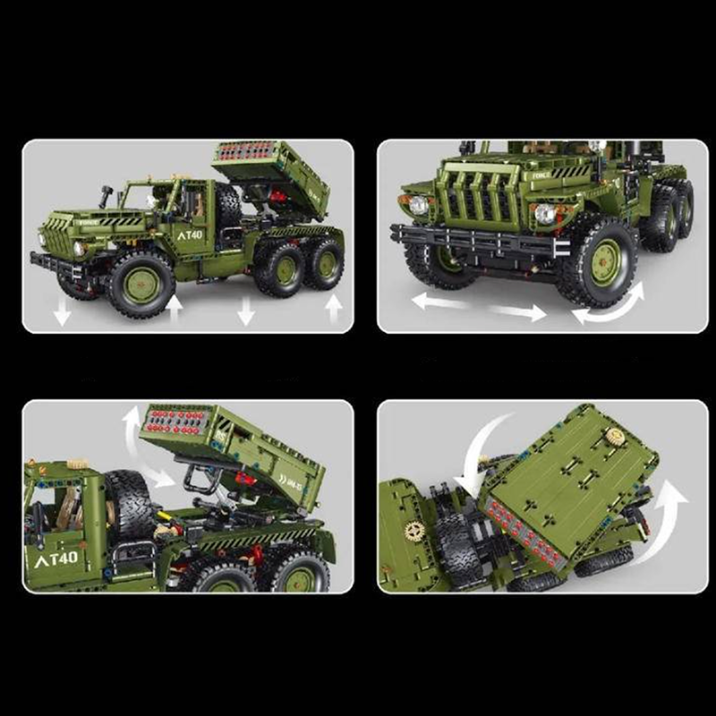 Remote Controlled Katyusha Rocket Launcher 2267pcs