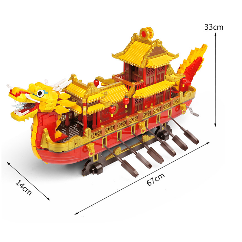 Cantonese Dragon Ship 3524pcs