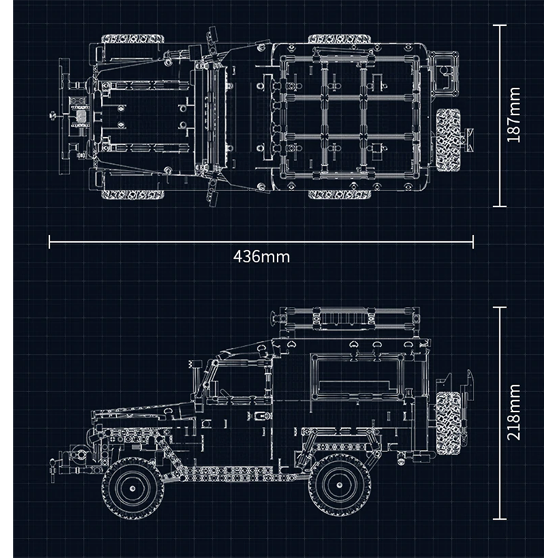 Remote Controlled FJ40 Land Cruiser 2101pcs