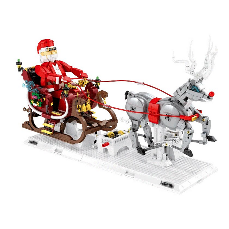 Santa & Reindeer Kinetic Sculpture 1571pcs