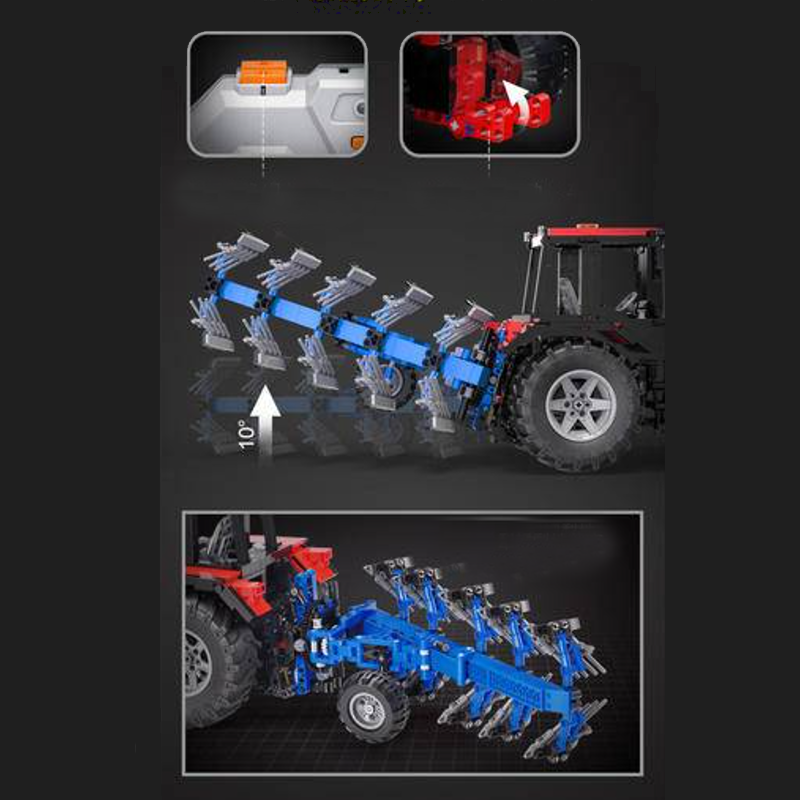 Remote Controlled Plowing Tractor 1675pcs