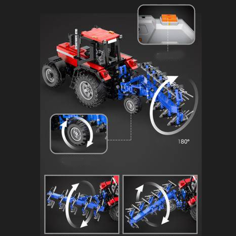 Remote Controlled Plowing Tractor 1675pcs