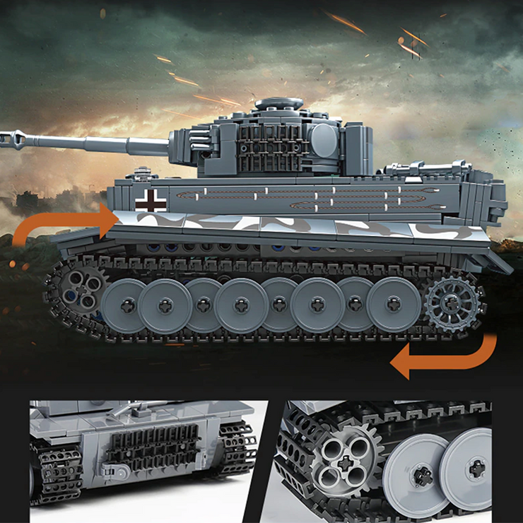 Remote Controlled Tiger Tank 800pcs